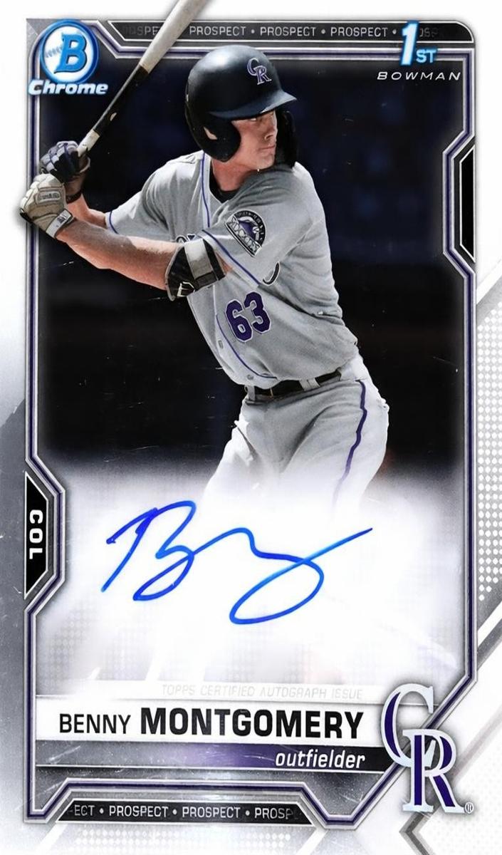 2021 Bowman Draft Baseball Benny Montgomery #CDA-BM