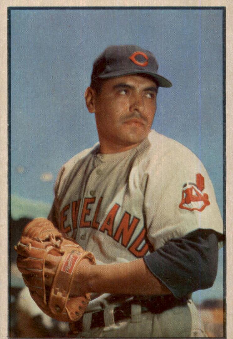 1953 Bowman Color Baseball Mike Garcia #43