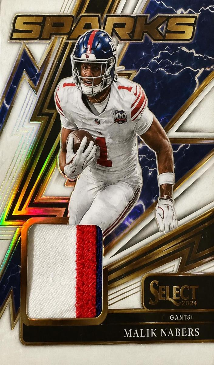2025 Panini Select Football White Malik Nabers #SPK-MNS