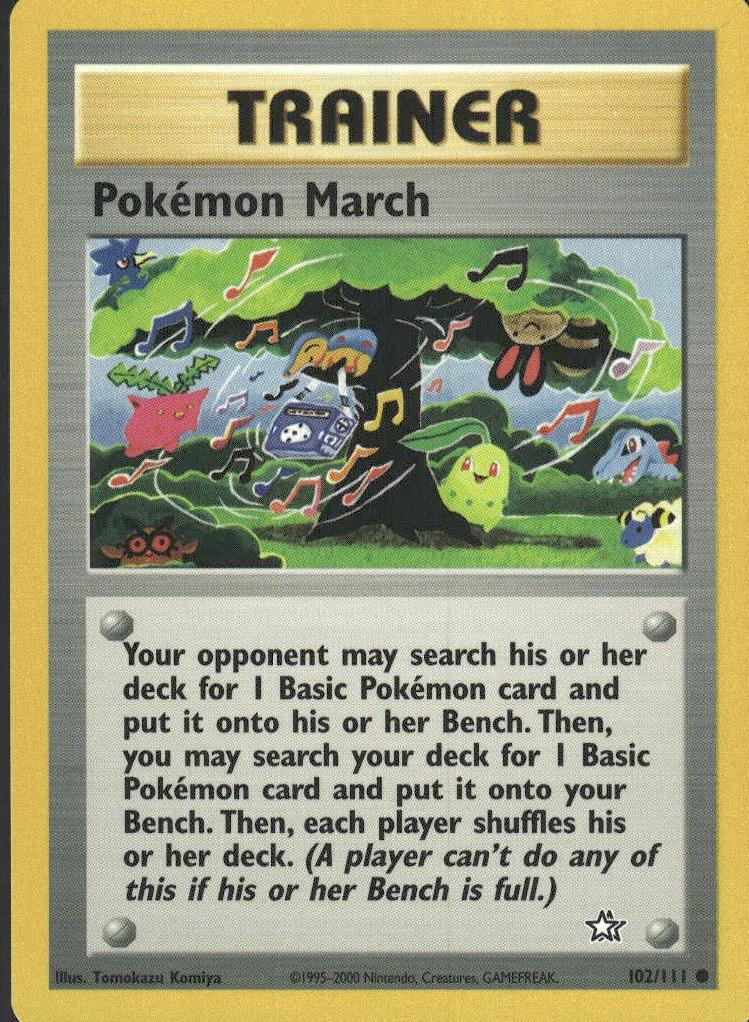 2000 Pokemon Neo Genesis Pokemon March #102