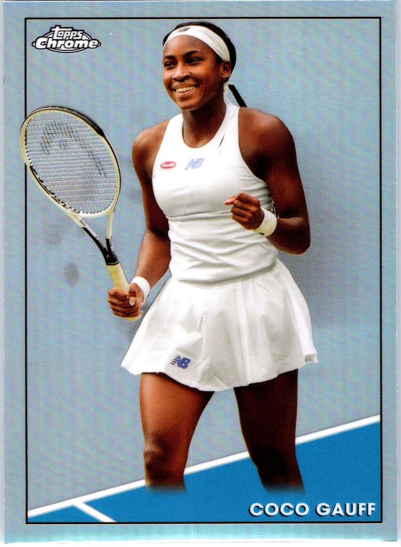 2021 Topps Chrome Tennis Refractor Coco Gauff #100