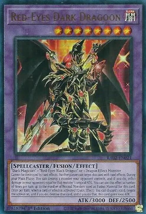 2024 Yu-Gi-Oh! 25th Anniversary Rarity Collection II Ultra Rare Red-Eyes Dark Dragoon #RA02-EN021