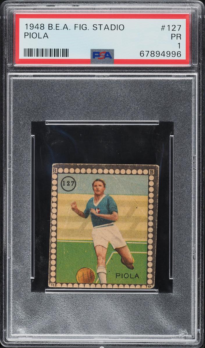 1948 B.E.A. Figurine Stadio Soccer Piola #127 SGC 1