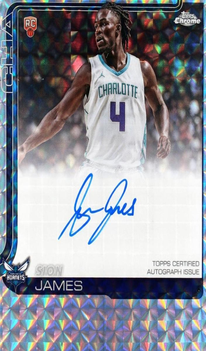 2025 Topps Chrome Basketball Geometric Refractor Sion James #TCAR-SJ