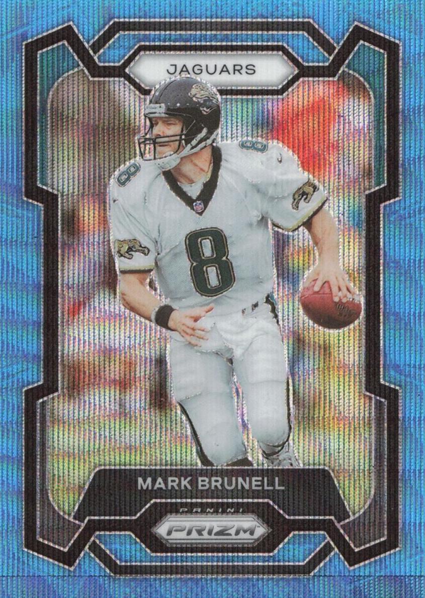 2023 Panini Prizm Football Blue Wave Mark Brunell #136