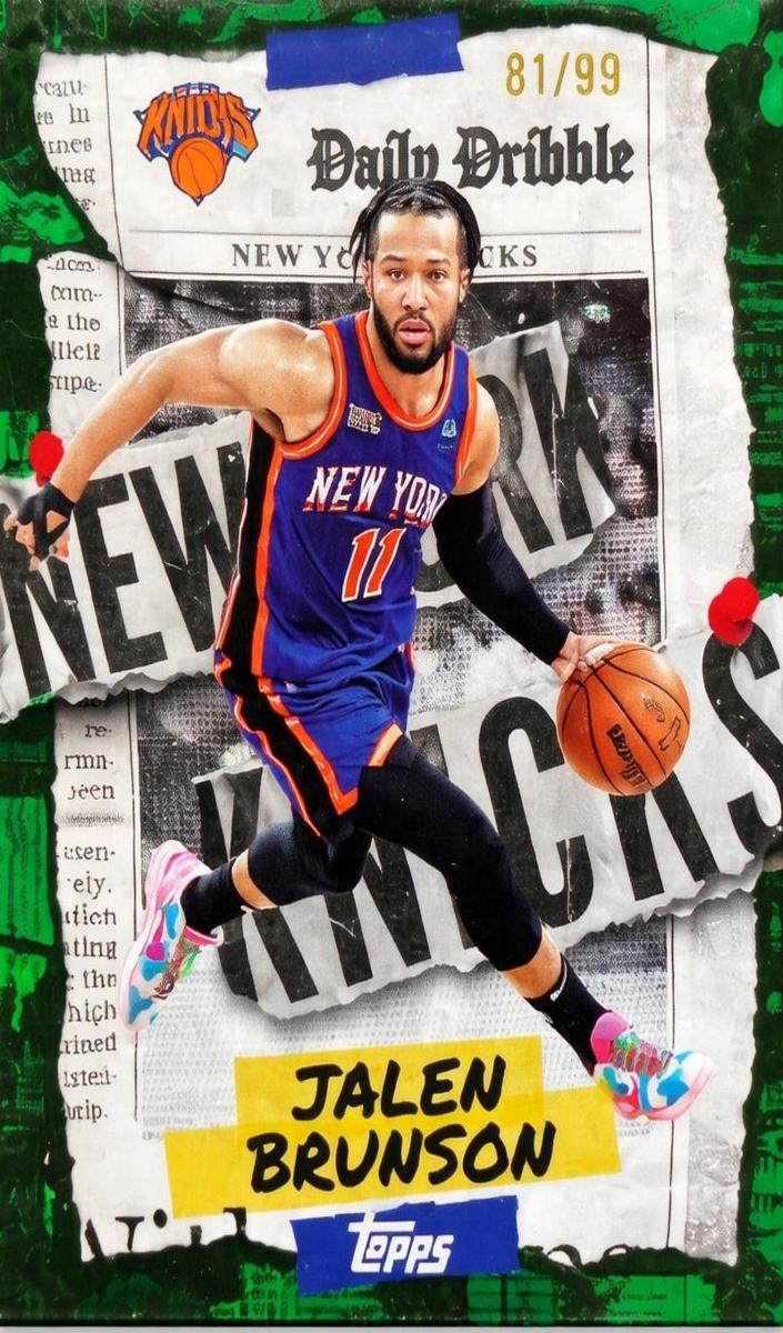 2025 Topps Basketball Green Rainbow Jalen Brunson #DD-10