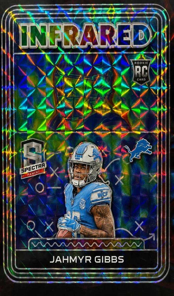 2023 Panini Spectra Football Interstellar Jahmyr Gibbs #I-JG PSA 9