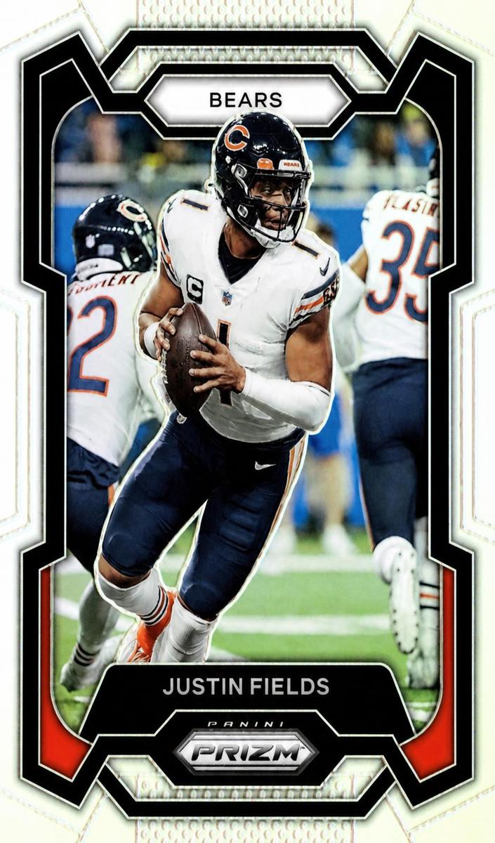 2023 Panini Prizm Football Silver Justin Fields #48 PSA 8.5