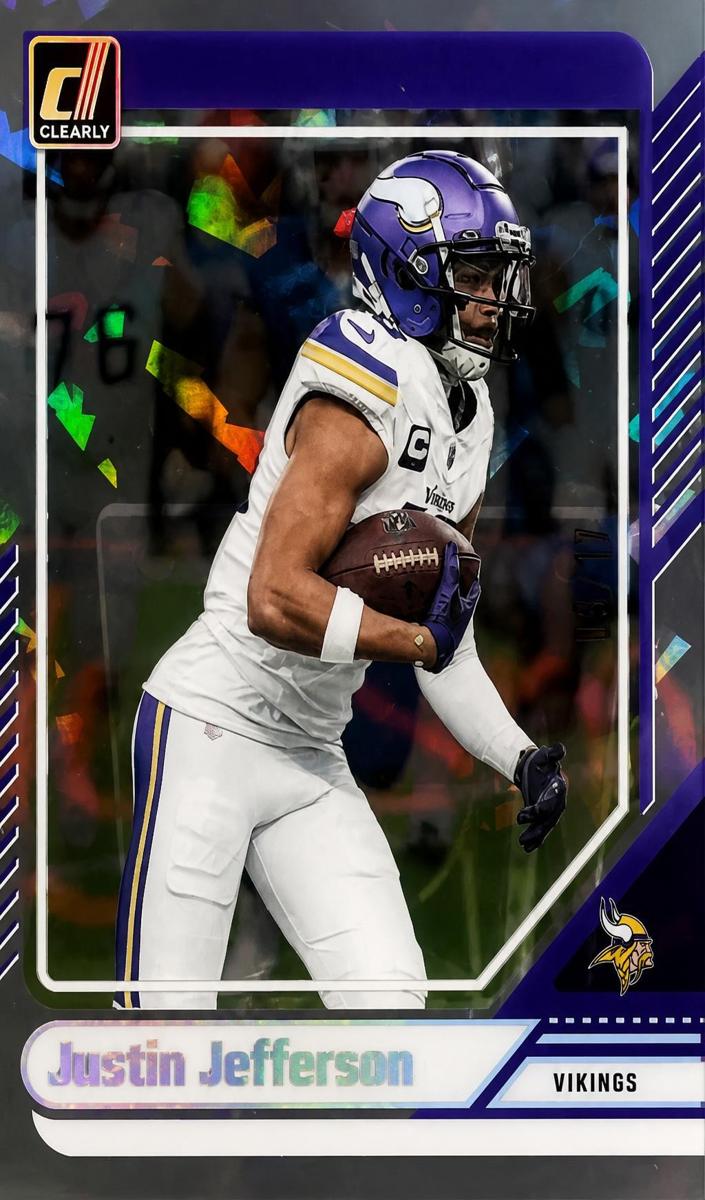 2024 Panini Clearly Donruss Football Ice Justin Jefferson #35