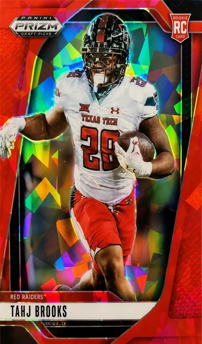 2025 Panini Prizm Draft Picks Football Red Ice Tahj Brooks #134