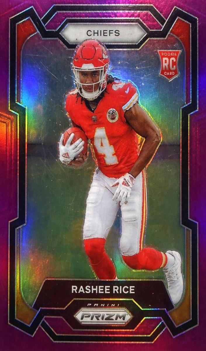 2023 Panini Prizm Football Purple Rashee Rice #350