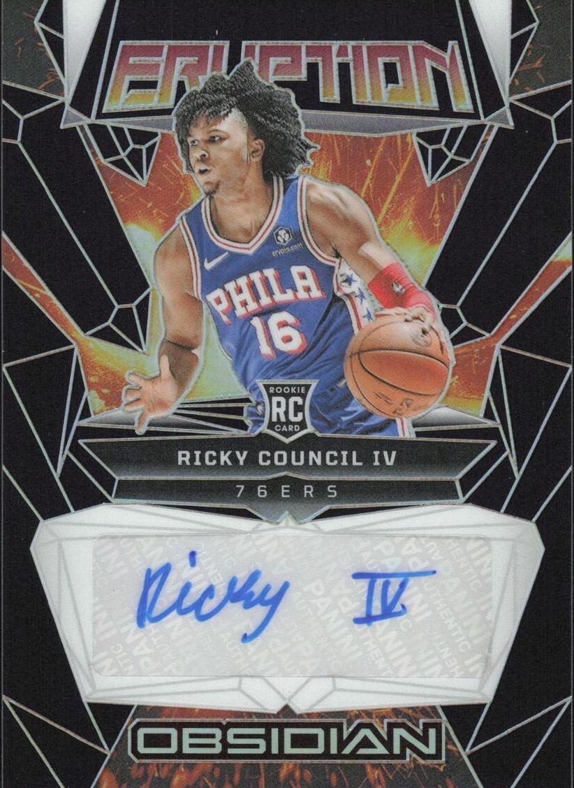 2023 Panini Obsidian Basketball Ricky Council IV #RE-RCF