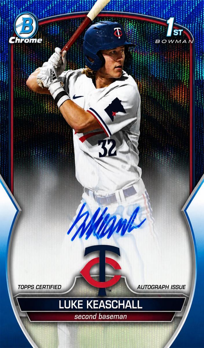 2023 Bowman Draft Chrome Baseball Blue Wave Luke Keaschall #CDA-LK