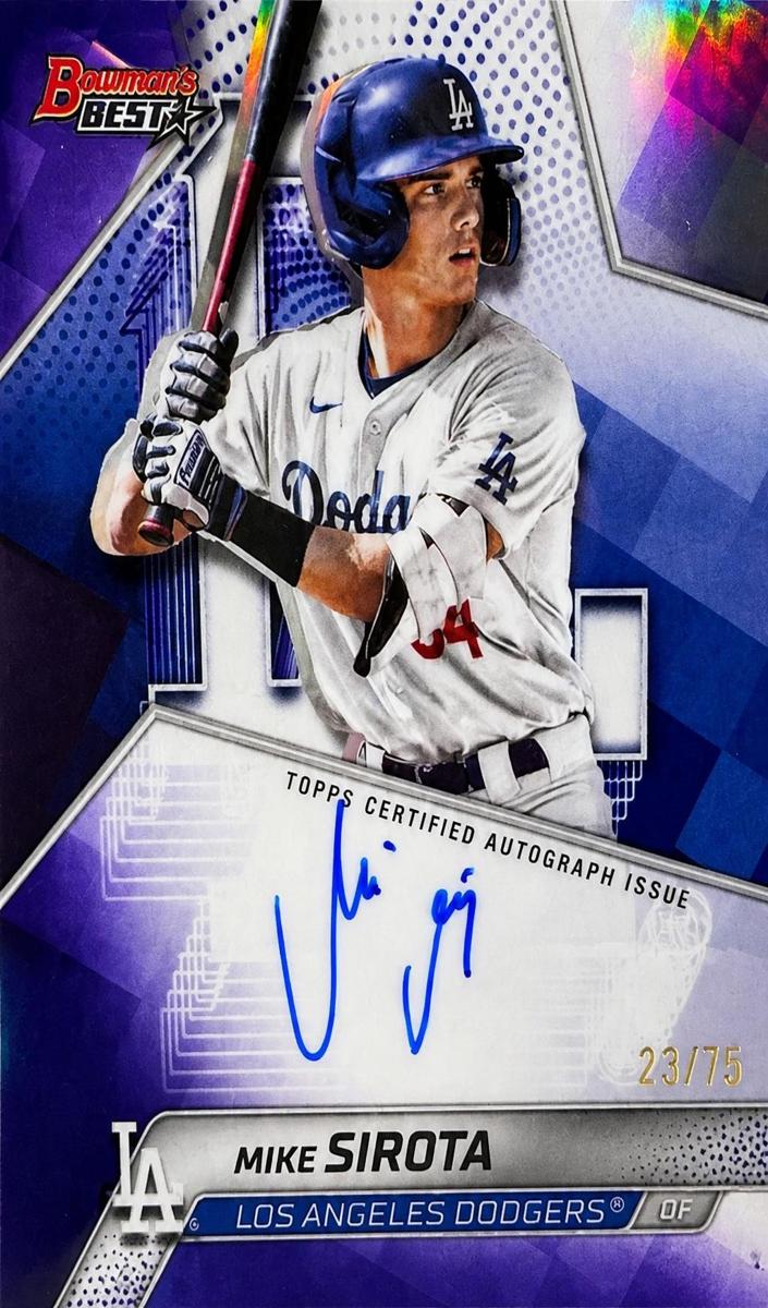2025 Bowman's Best Baseball Purple Refractor Mike Sirota #B25-MSI