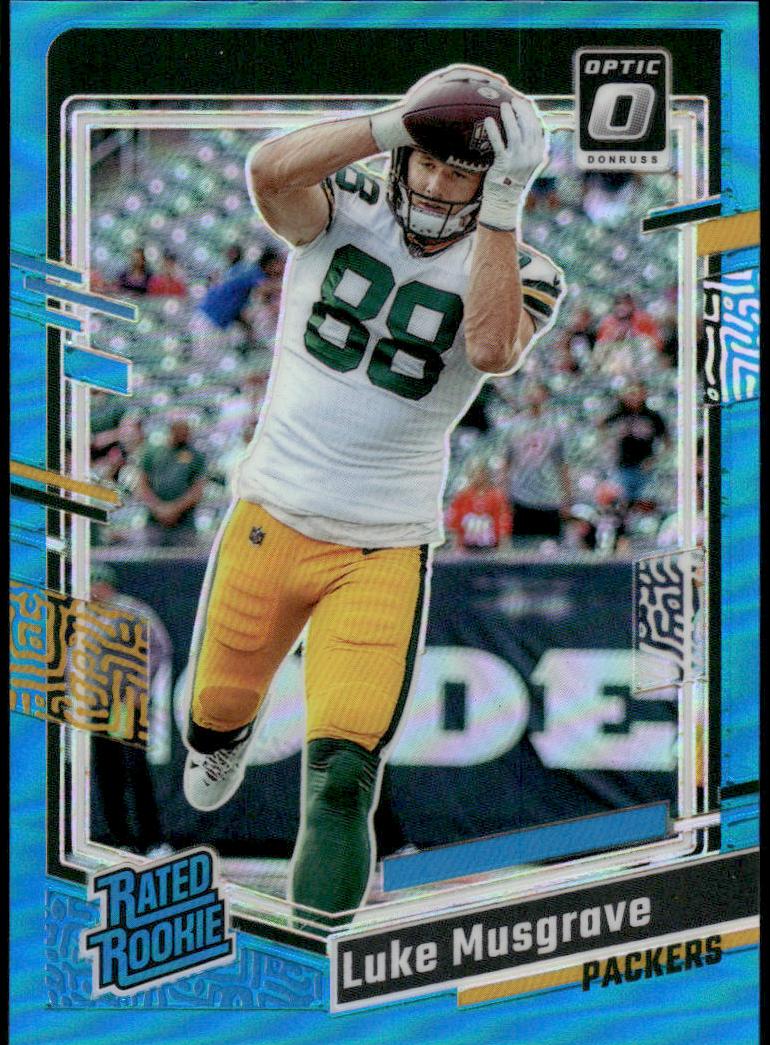 2023 Donruss Optic Football Aqua Luke Musgrave #241