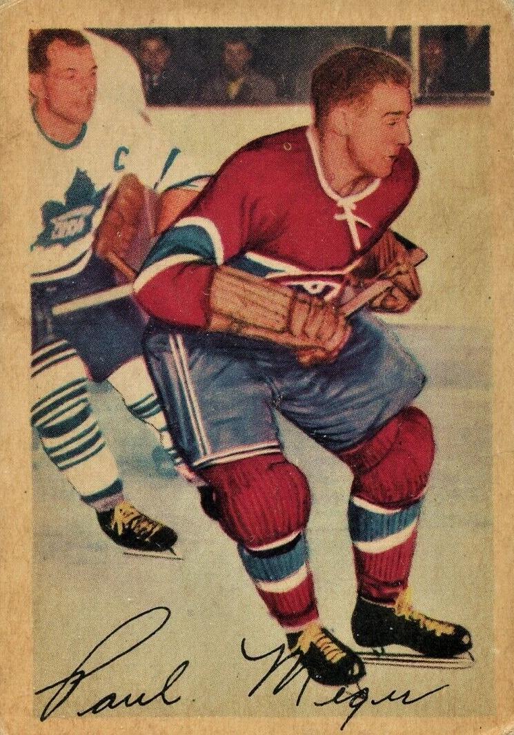 1953 Parkhurst Hockey Paul Meger #21