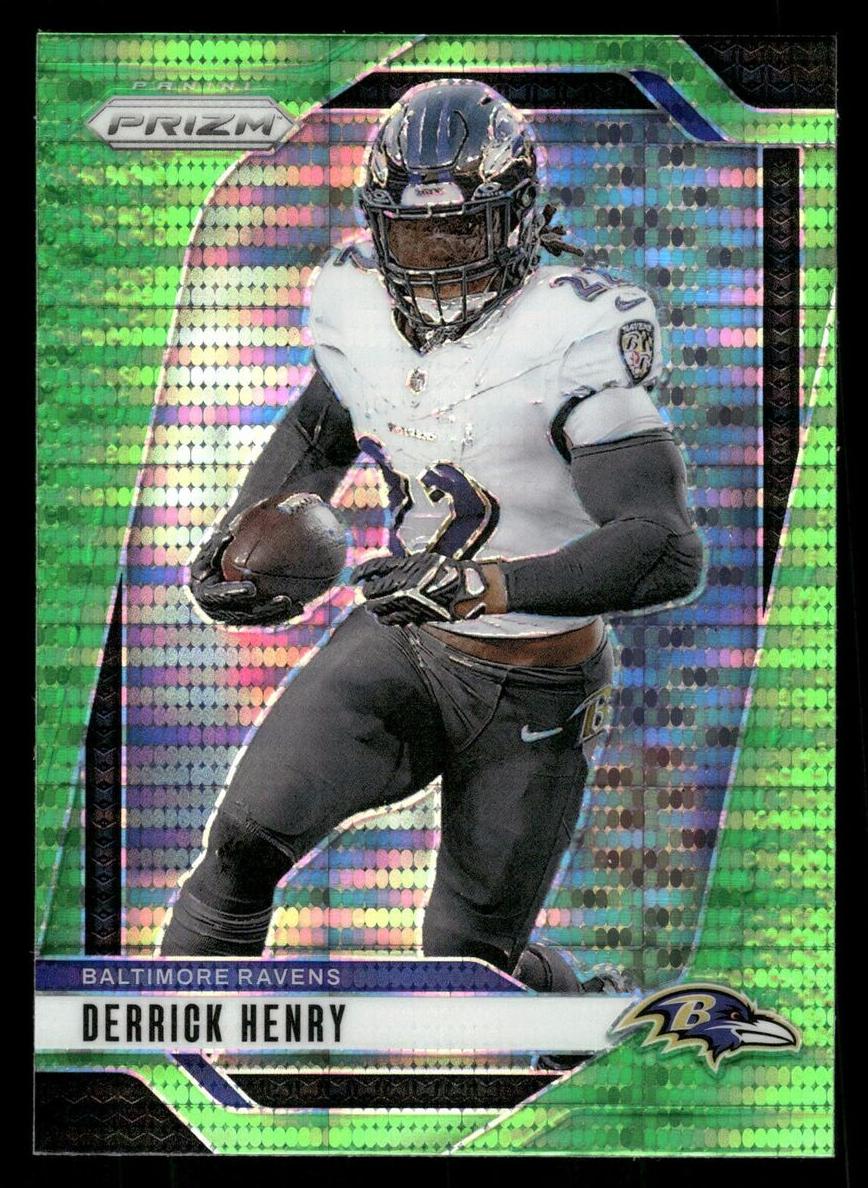 2024 Panini Prizm Football Neon Green Pulsar Derrick Henry #20