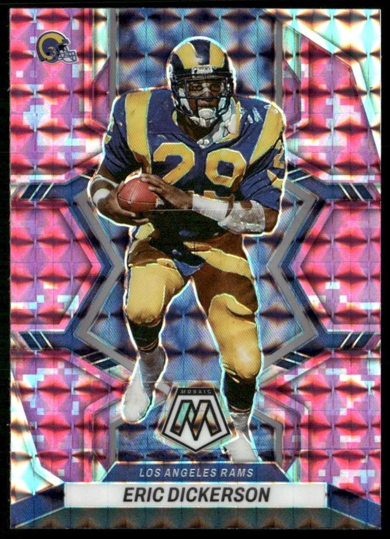 2022 Panini Mosaic Football Camo Pink Eric Dickerson #114