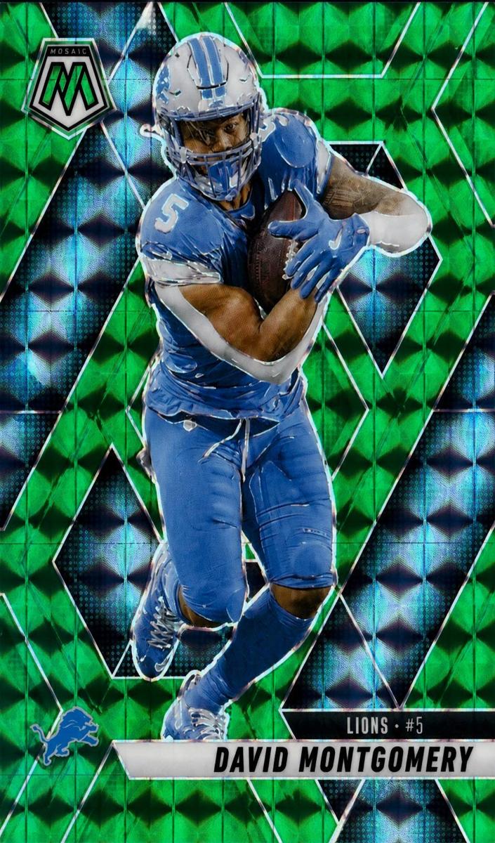 2025 Panini Mosaic Football Green David Montgomery #228