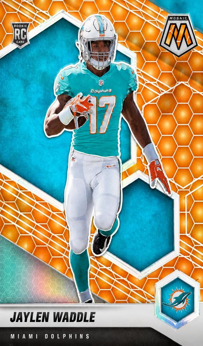 2021 Panini Mosaic Football Honeycomb Jaylen Waddle #308