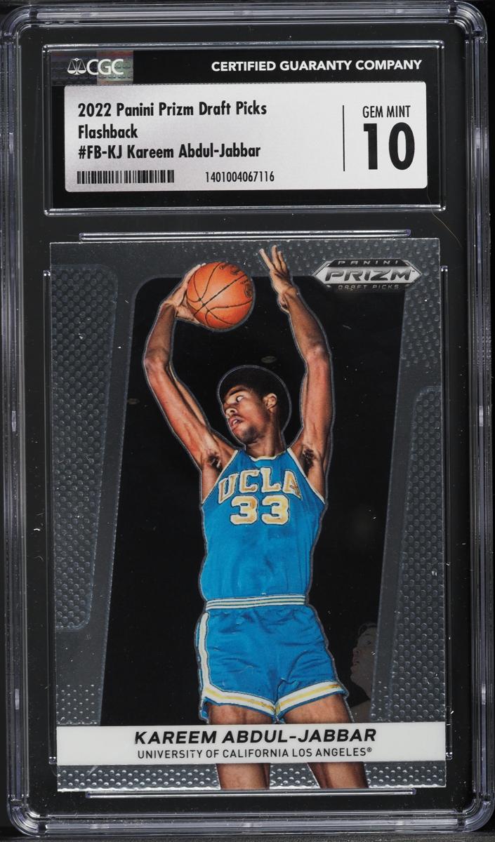 2022 Panini Prizm Draft Picks Basketball Kareem Abdul-Jabbar #FB-KJ CGC 9.5