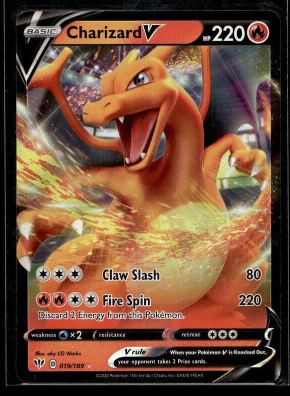 2020 Pokemon Sword & Shield Darkness Ablaze Charizard #19