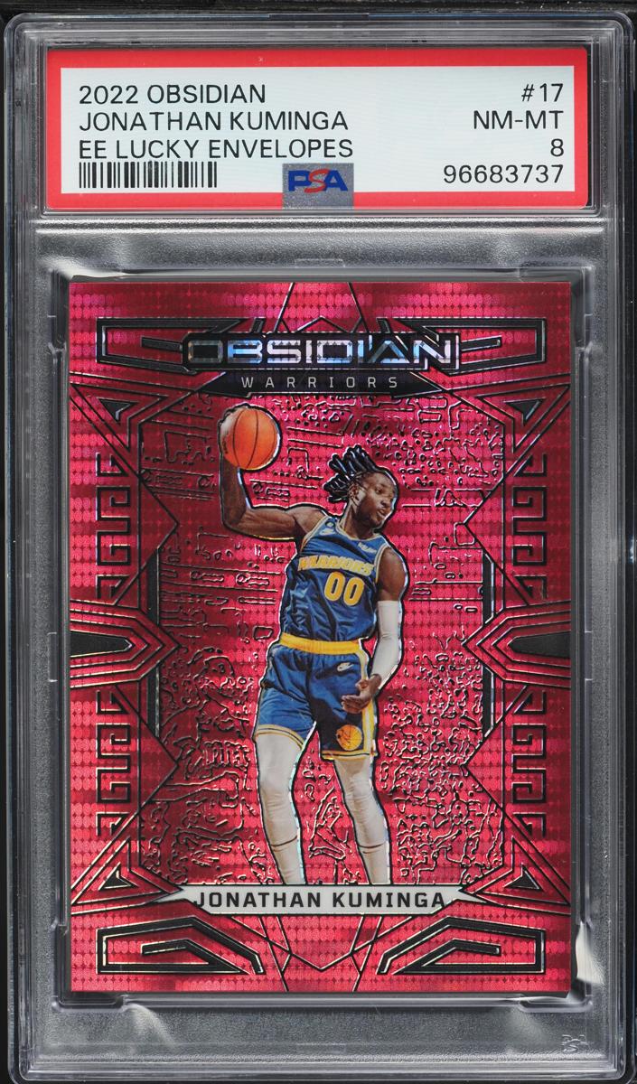 2022 Panini Obsidian Basketball Electric Etch Lucky Envelope Jonathan Kuminga #17 PSA 7.5