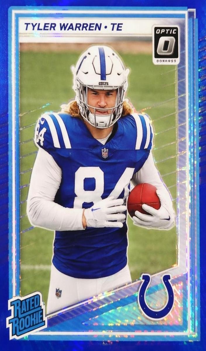 2025 Donruss Optic Football Purple Scope Tyler Warren #234