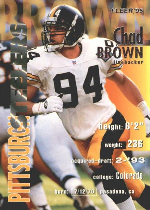 1995 Fleer Football Chad Brown #312