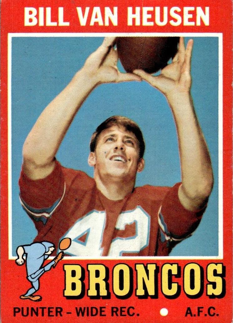 1971 Topps Football Bill Van Heusen #9