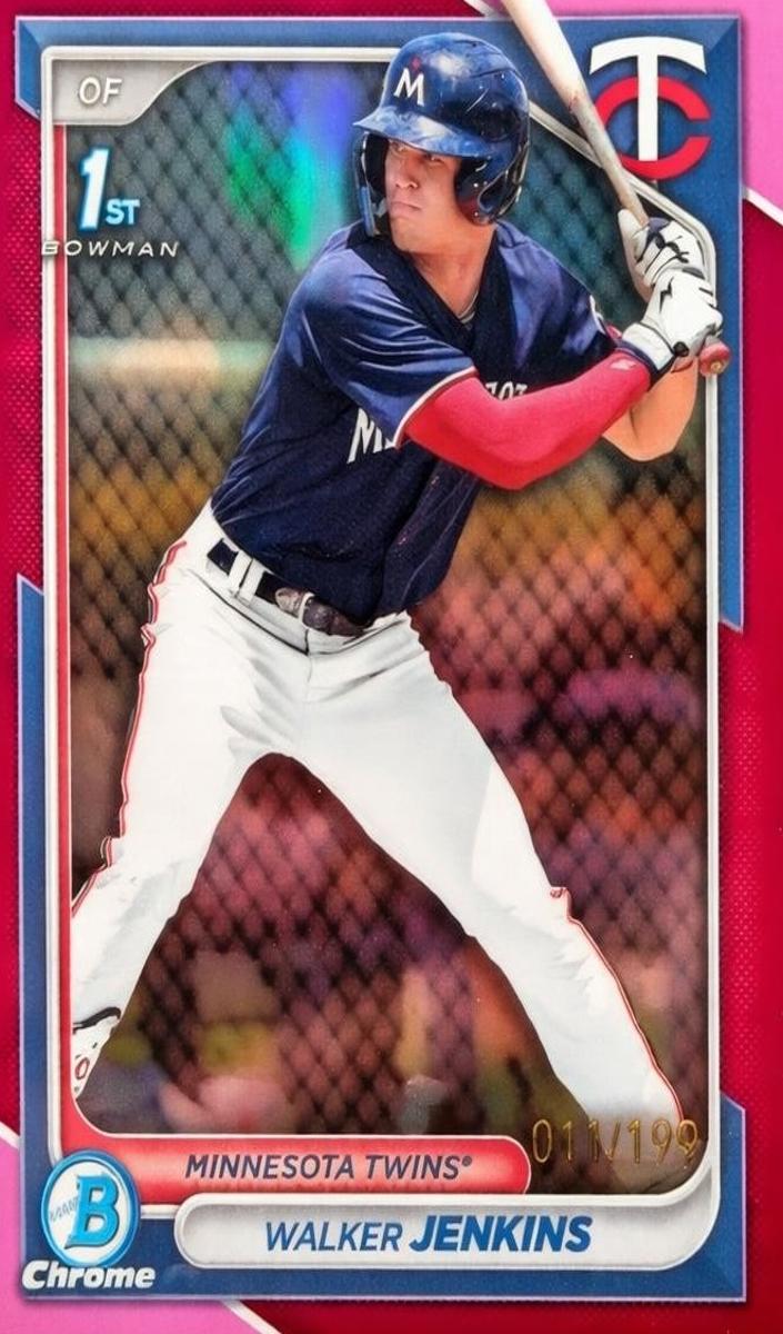 2024 Bowman Chrome Prospects Baseball Fuchsia Walker Jenkins #BCP-43
