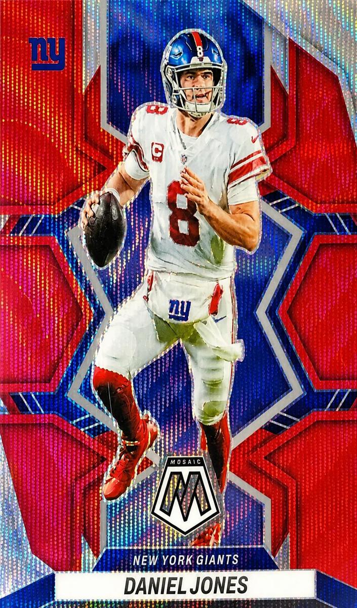 2022 Panini Mosaic Football Red Wave Daniel Jones #145