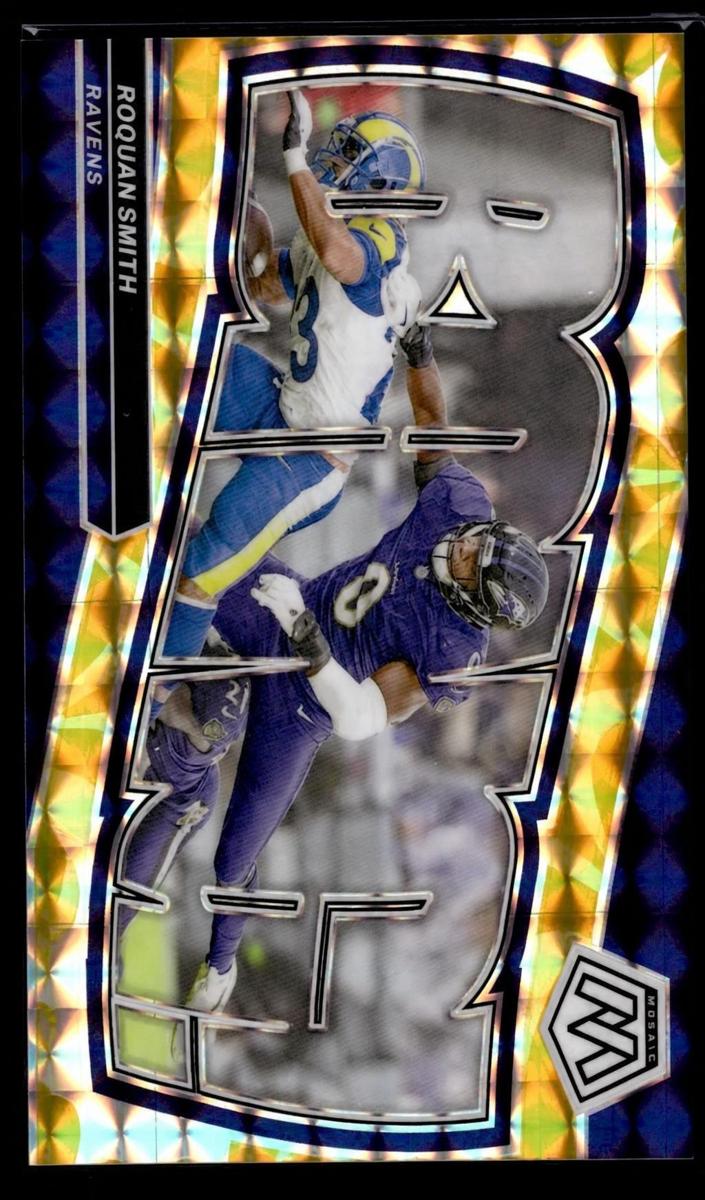 2024 Panini Mosaic Football Reactive Yellow Roquan Smith #12