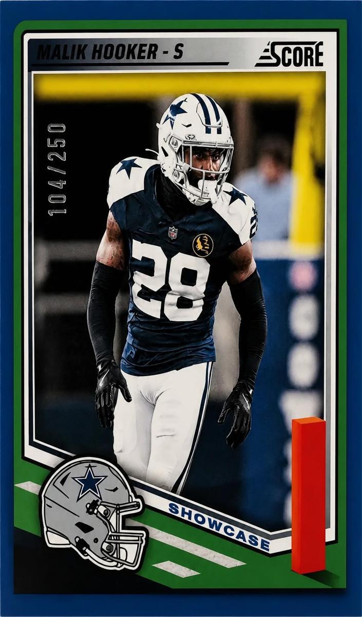 2025 Panini Score Football Showcase Malik Hooker #95