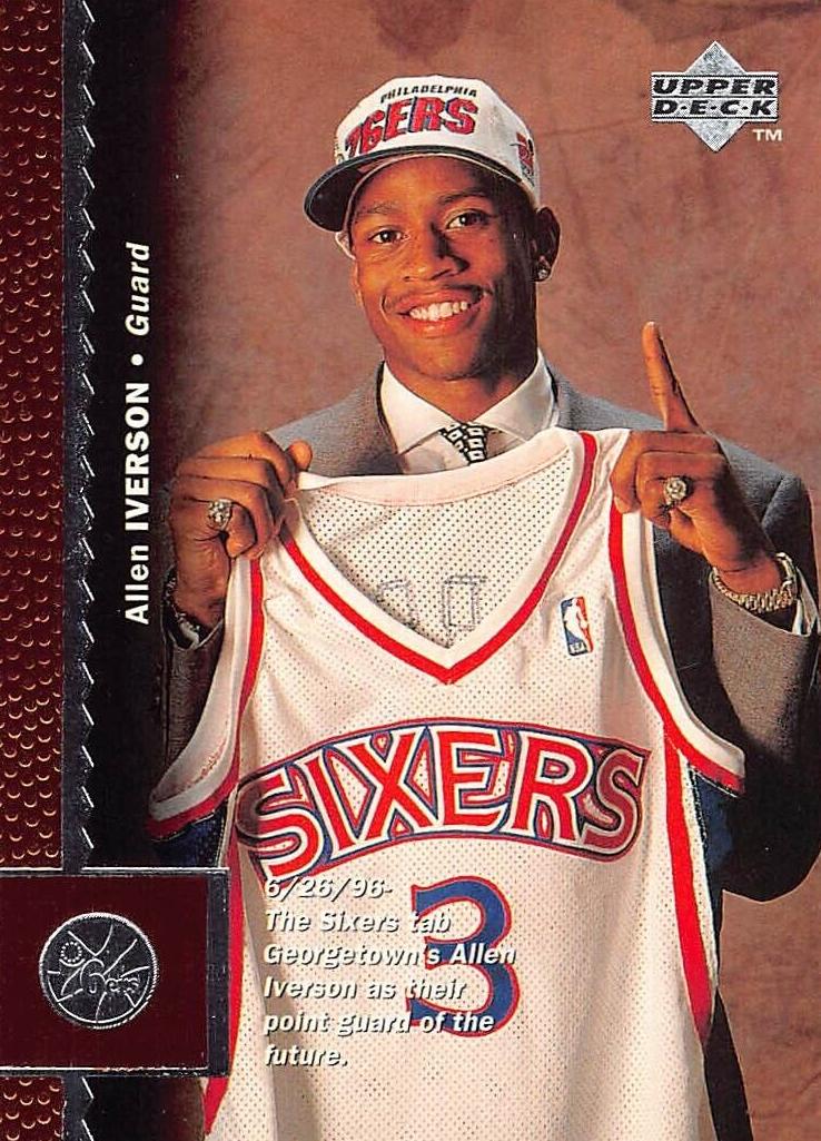 1996 Upper Deck Basketball Allen Iverson #91