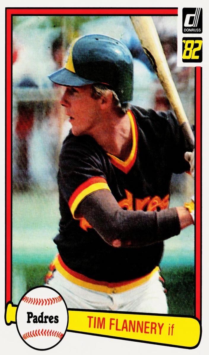 1982 Donruss Baseball Tim Flannery #61