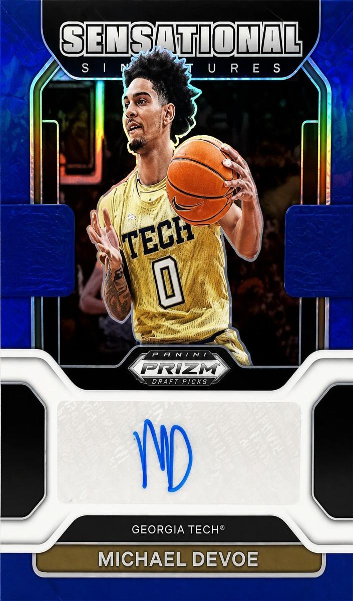 2022 Panini Prizm Draft Picks Basketball Blue Michael Devoe #SS-MDE