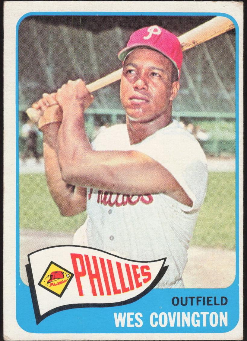 1965 Topps Baseball Wes Covington #583 PSA 8