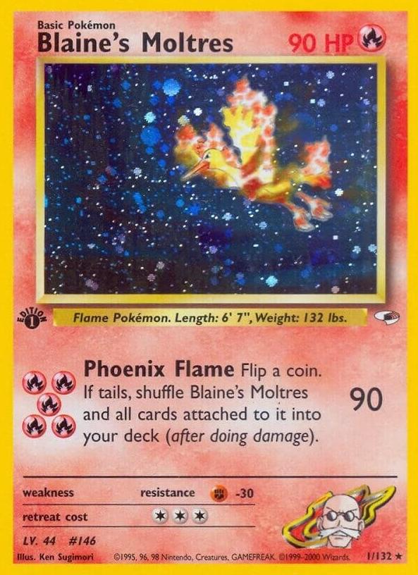 1999 Pokemon Japanese Challenge from the Darkness Blaine's Moltres #146