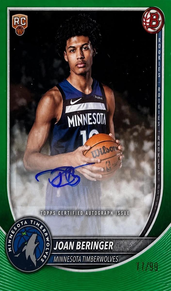 2025 Bowman Basketball Green Border Joan Beringer #RVA-JBE