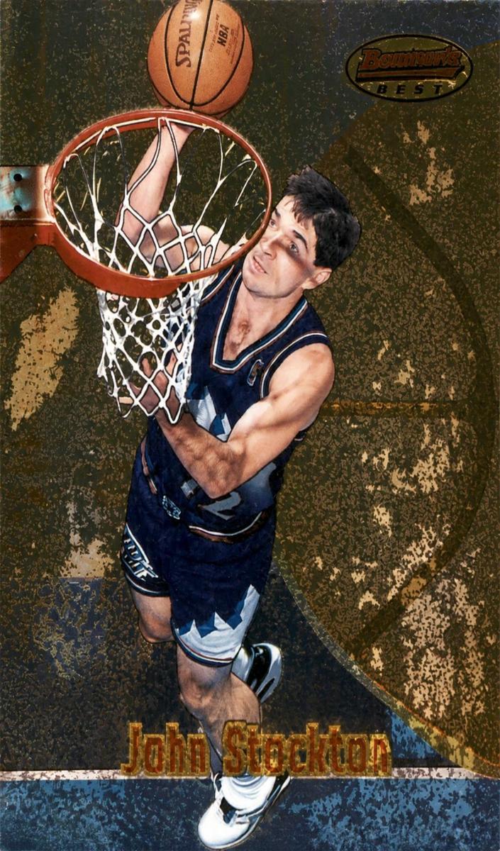 1997 Bowman's Best Basketball John Stockton #12