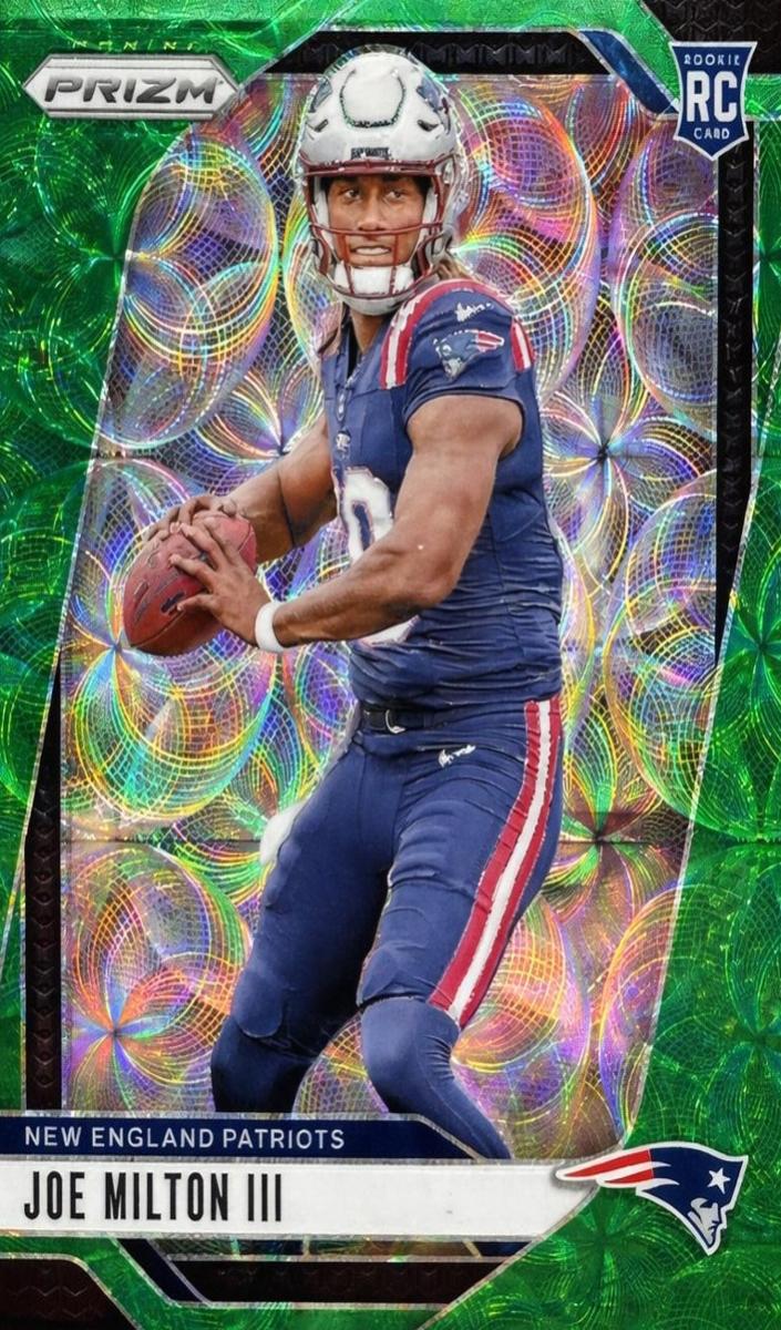 2024 Panini Prizm Football Green Scope Joe Milton III #354 PSA 9