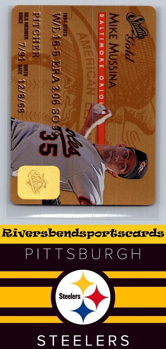 1995 Studio Baseball Gold Mike Mussina #29 PSA 9