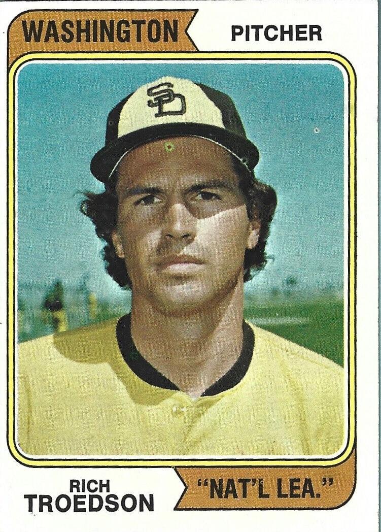 1974 Topps Baseball Washington Rich Troedson #77