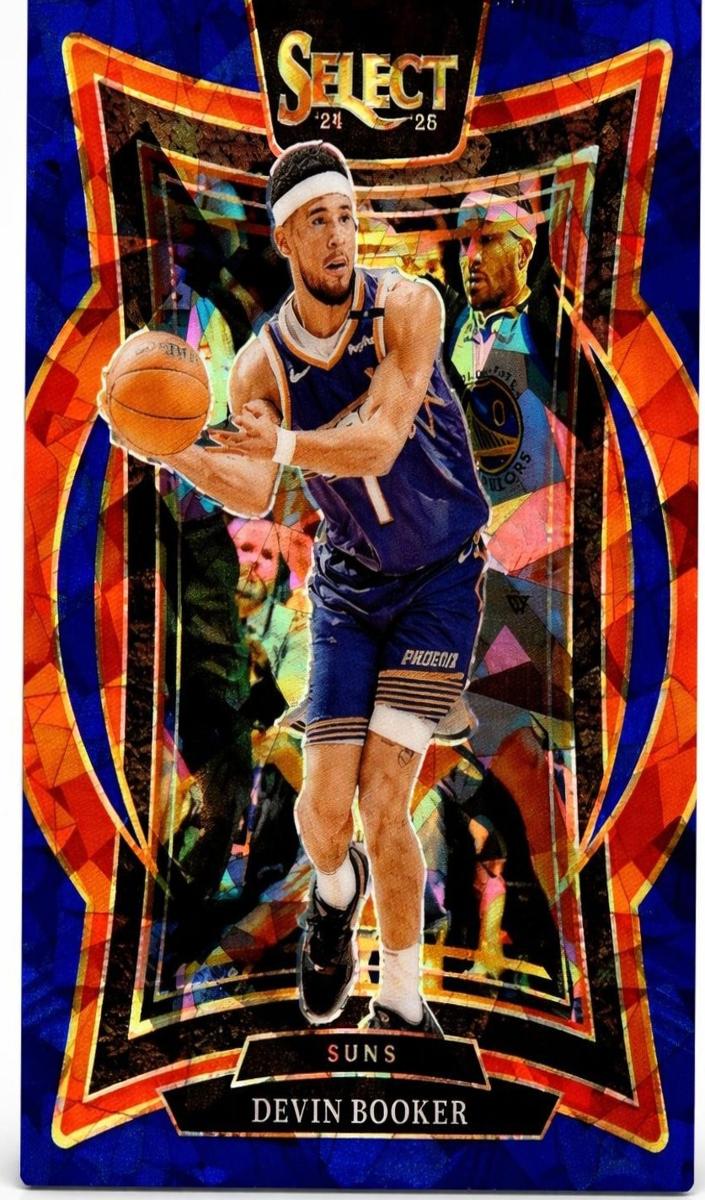 2024 Panini Select Basketball Blue Cracked Ice Devin Booker #16