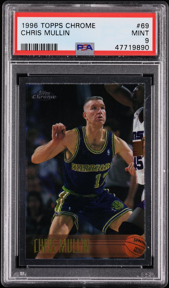 1996 Topps Chrome Basketball Chris Mullin #69 PSA 9