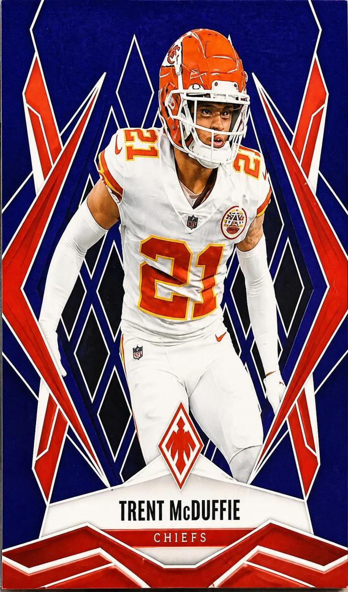 2025 Panini Phoenix Football Blue Winter Trent McDuffie #91