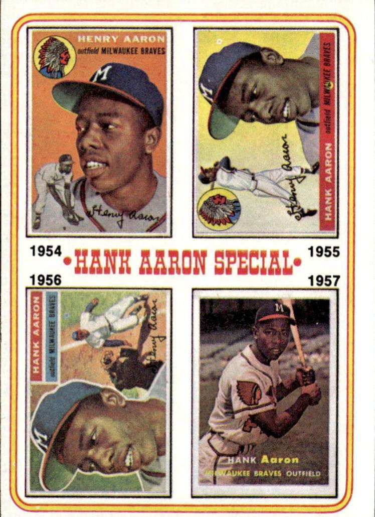 1974 Topps Baseball Hank Aaron #2 PSA 8.5
