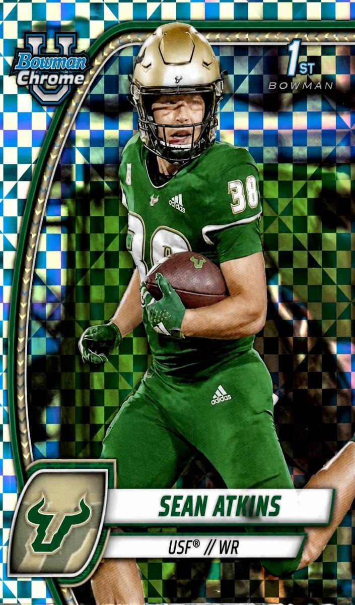 2024 Bowman Chrome University Football X-Fractor Sean Atkins #161
