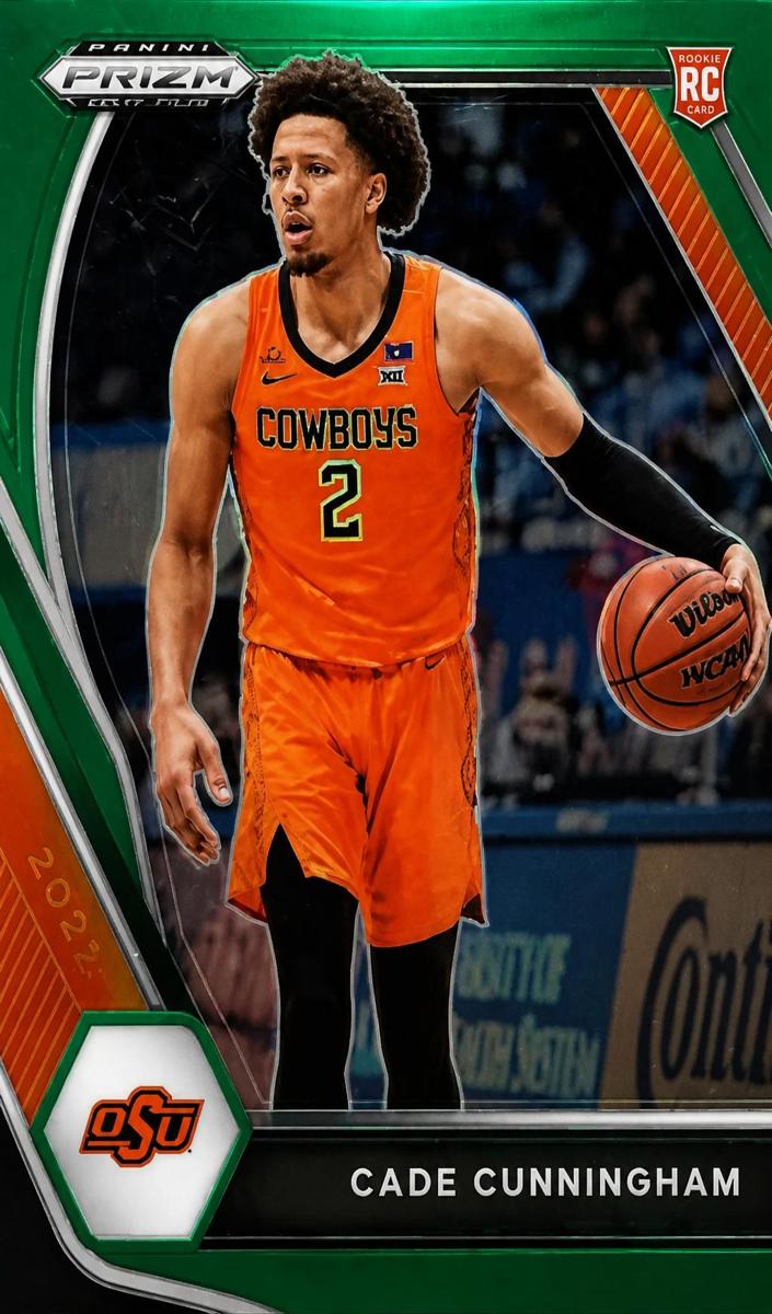 2021 Panini Prizm Draft Picks Basketball Green Prizm Cade Cunningham #1 PSA 9
